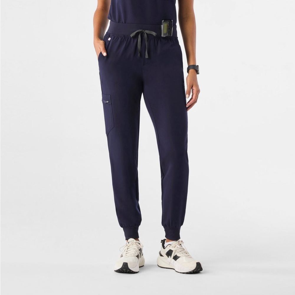 Set of 3 scrub bottoms (jogger x2, straight leg x1) Navy Blue